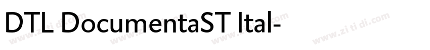 DTL DocumentaST Ital字体转换